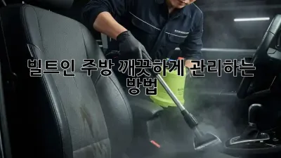 빌트인 주방, 깨끗하게 관리하는 방법! ✨